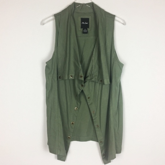 Me Jane | Green Snap Vest | Medium - Picture 2 of 4